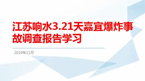 响水3.21事故调查报告学习