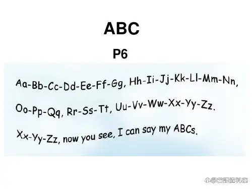 人教版PEP英语三年级上册微课堂Unit1 HelloABC课件等