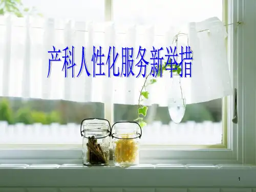 产科人性化服务护理新举措PPT幻灯片课件