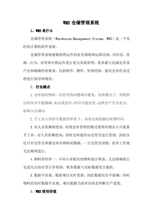 WMS仓储管理系统