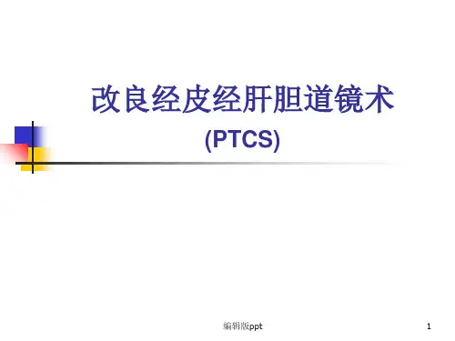 改良经皮经肝胆道镜术PPT课件