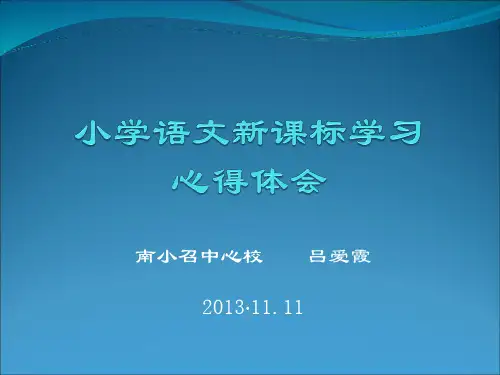 新课标的心得体会幻灯片