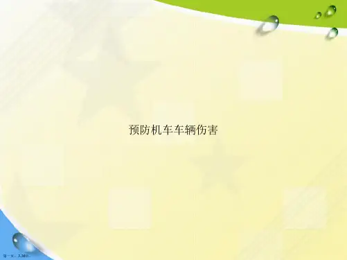 预防机车车辆伤害讲课文档