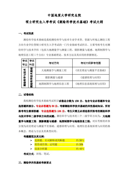 地大武汉810测绘科学技术基础资料