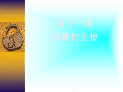 有机化学第十一章羧酸衍生物