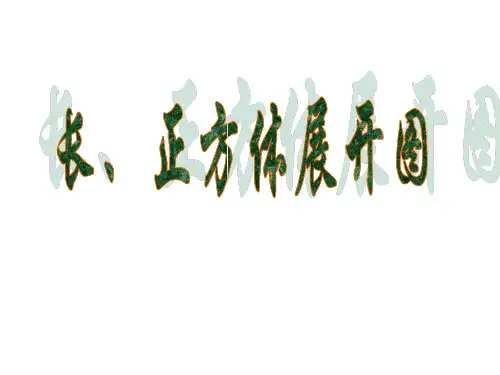 六年级上册数学课件-1.2 长方体和正方体的展开图丨苏教版 (共30张PPT)