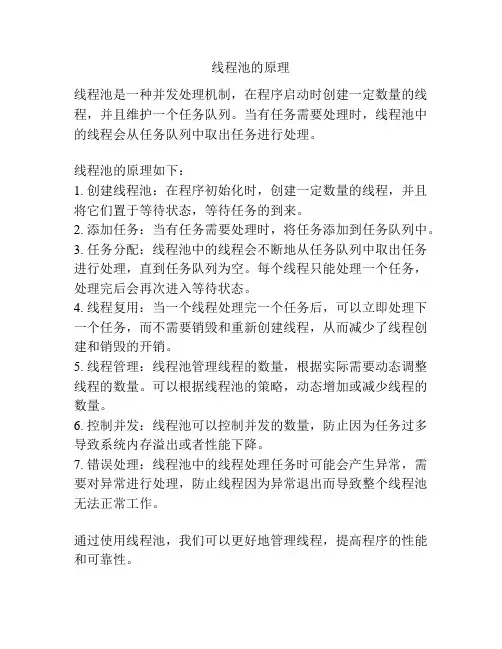 线程池的原理