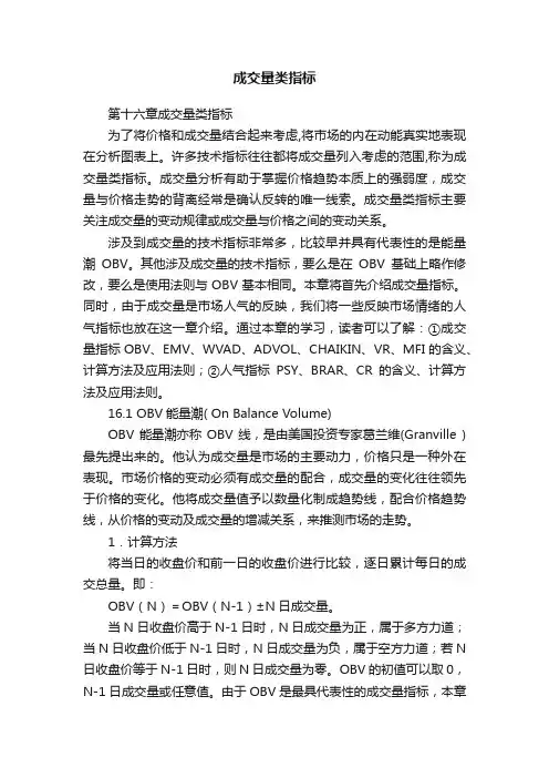 成交量类指标