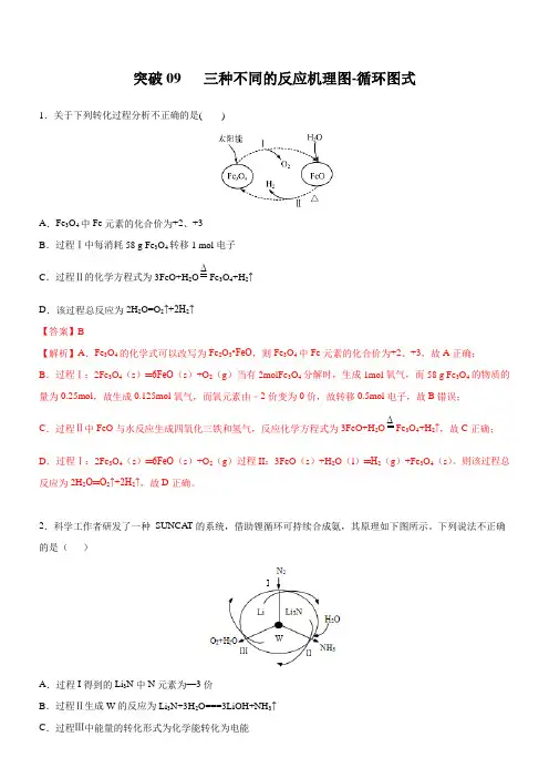 高三化学专题突破09 三种不同的反应机理图-循环图式