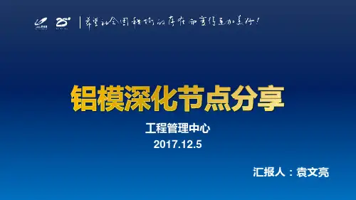 铝模深化节点分享