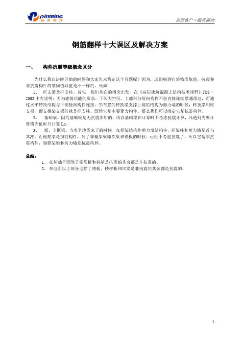 钢筋翻样十大问题及其解决方案