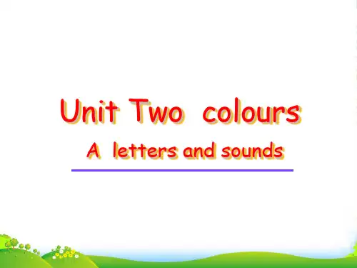 人教版(PEP)三年级英语上册Unit2 Colours! PartA letters and so