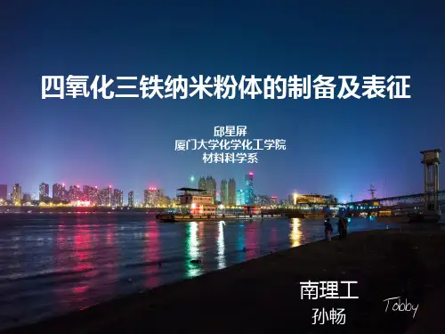 四氧化三铁纳米粉体的制备及表征