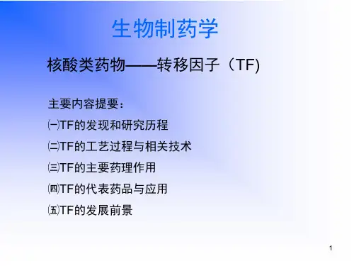 生物制药PPT演示幻灯片