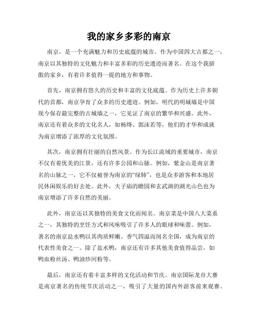 我的家乡多彩的南京