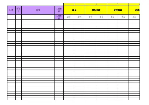 EXCEL会计专业应用表格(全套汇总)