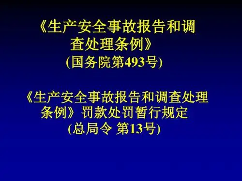 08生产安全事故报告和调查处理条例