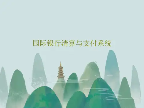 国际银行清算与支付系统共30页