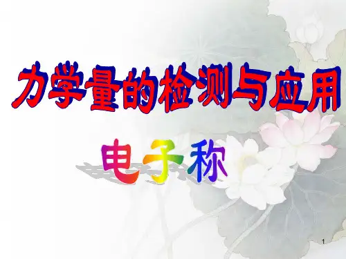 电子秤课程新设计 ppt课件