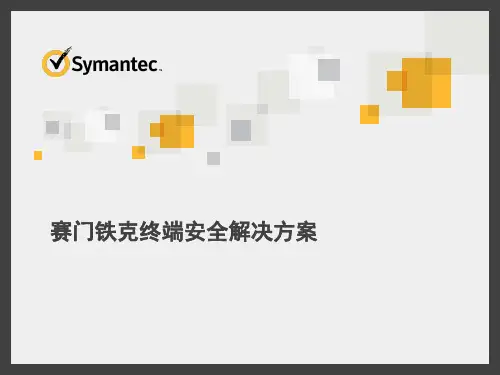 赛门铁克终端安全解决方案