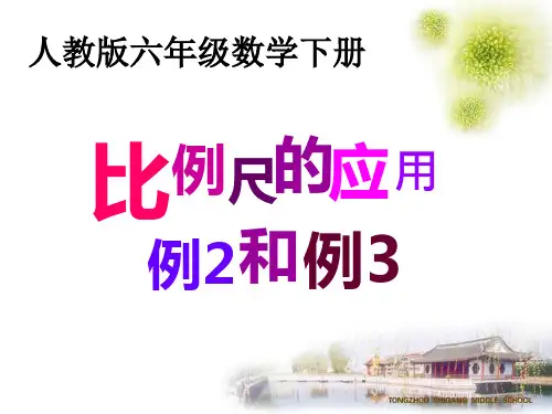 数学六年级下人教版2比例尺例2、例3课件(22张)