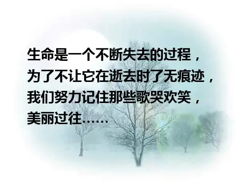 《项脊轩志》精美课件