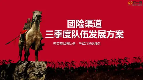 2019年团险渠道三季度队伍发展方案宣导32页