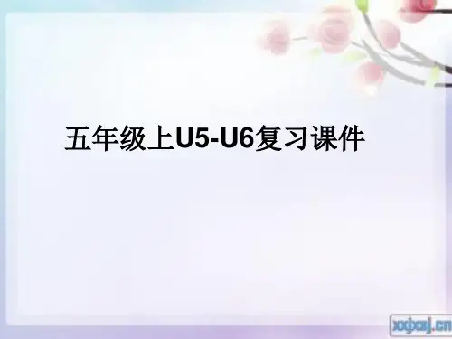 新版pep五年级上册英语_五六单元复习