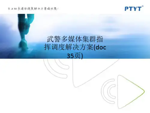 武警多媒体集群指挥调度解决方案(doc 35页)