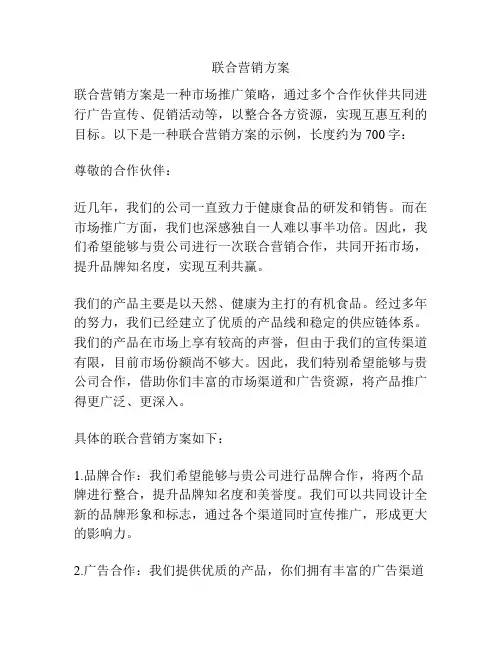 联合营销方案
