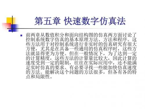 第五章快速数字仿真法