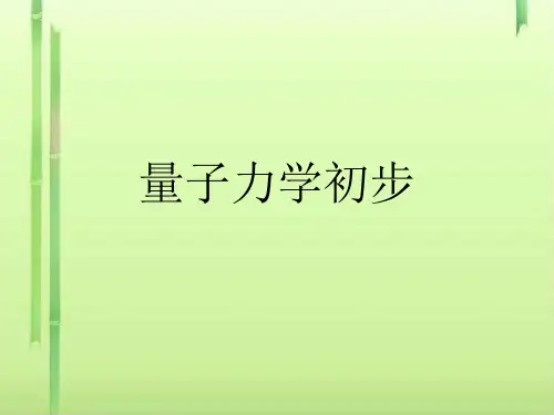 量子力学初步