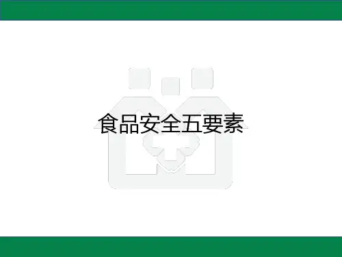 食品安全五要素概述ppt(22张)
