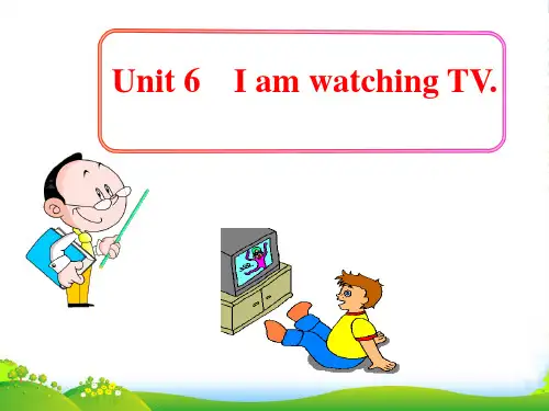 人教版七年级英语下册Unit 6 I'm watching TV 精品课件