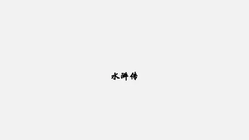 中考语文名著复习课件：水浒传课件