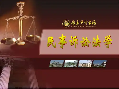 民事诉讼法学 PPT课件