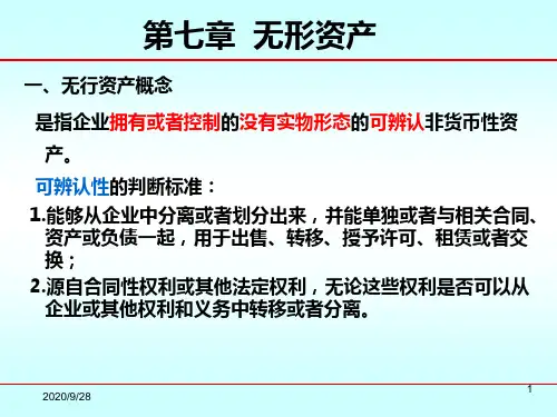7中级财务会计(无形资产).ppt