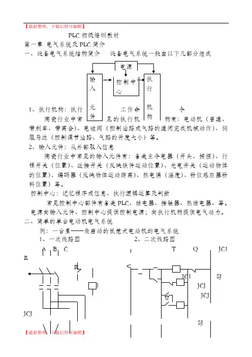 PLC(欧姆龙)编程入门(初学者适用)(精编文档).doc