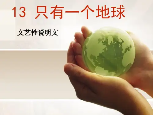 《只有一个地球》PPT课件(完美版)