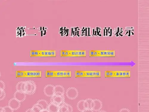 山东省实验中学中考化学 第三单元 物质组成的表示复习课件 新人教版