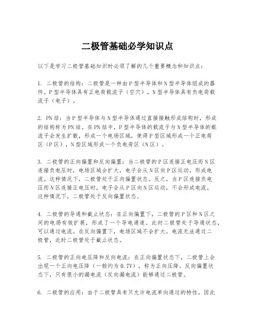 二极管基础必学知识点