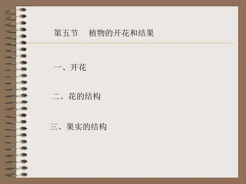 植物的开花和结果