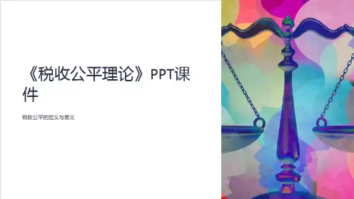 《税收公平理论》课件