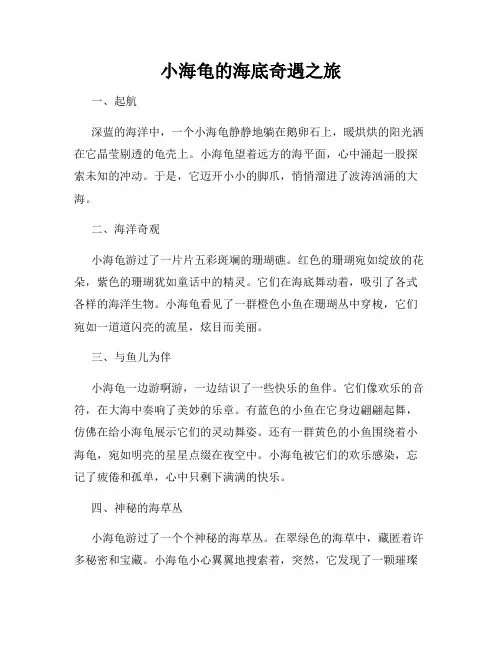 小海龟的海底奇遇之旅