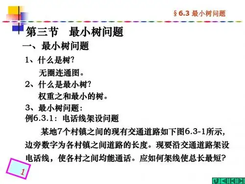 网络规划3-最小树问题