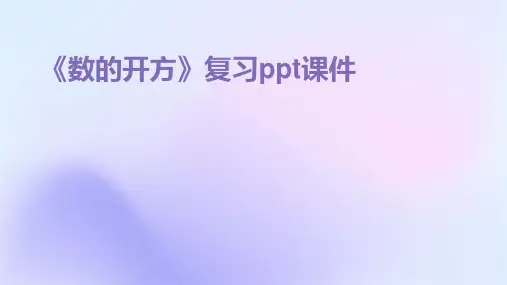 《数的开方》复习课件