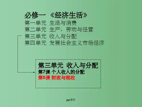 高三政治一轮复习《财政与税收》