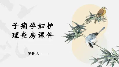 子痫孕妇护理查房课件