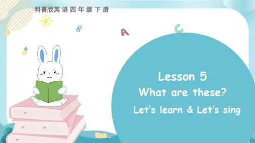 科普版英语四年级下 Lesson 5 第二课时