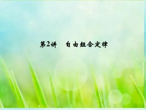 高考生物一轮复习 2-1-2自由组合定律课件 教科版